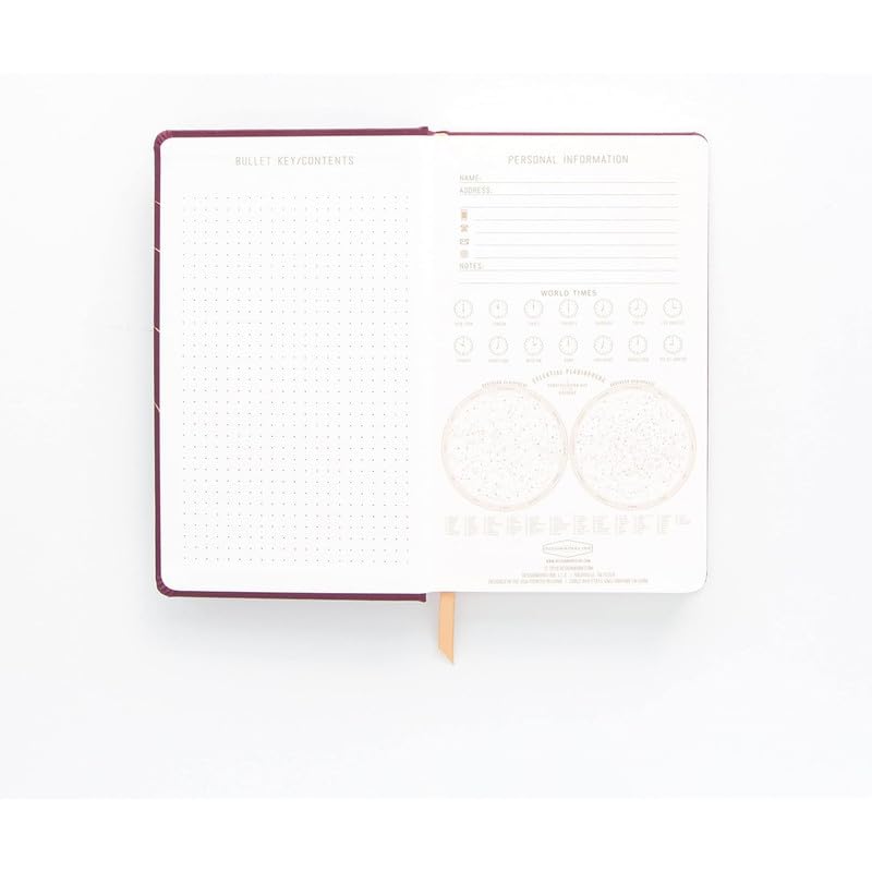 DesignWorks Ink Bound Notebook Journal â€“ 5.125" x 8.25" Writing Journal with Gold Foil Cover, 256 Lined Pages â€“ Aesthetic Notebook for Journaling & Work - Solar System - Image 3